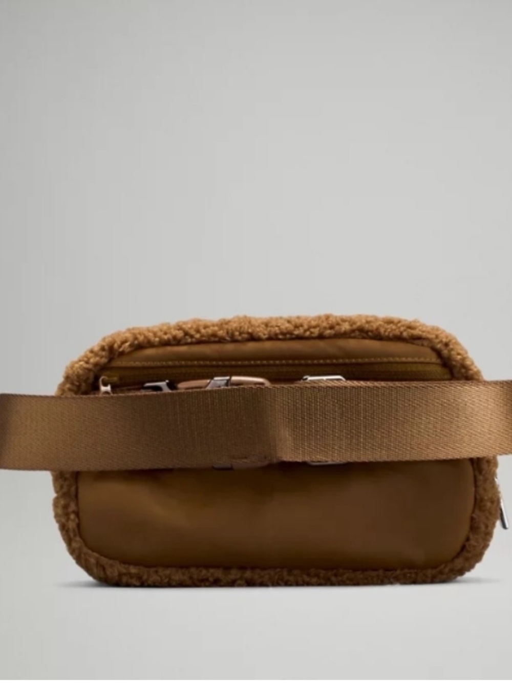 NWOT Lululemon Belt Bag Everywhere Belt Bag 1L Fleece Burnt Caramel Sold Out - Picture 2 of 13